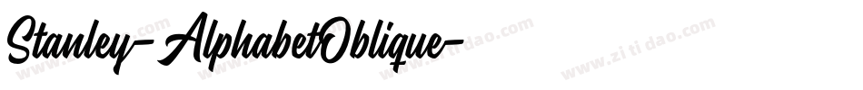 Stanley-AlphabetOblique字体转换