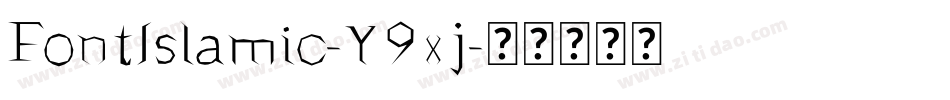 FontIslamic-Y9xj字体转换