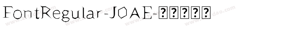 FontRegular-J0AE字体转换