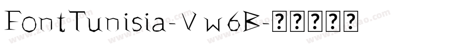 FontTunisia-Vw6B字体转换