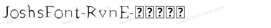JoshsFont-RvnE字体转换