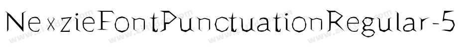 NexzieFontPunctuationRegular-5YKG字体转换