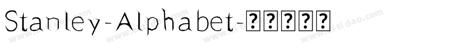 Stanley-Alphabet字体转换