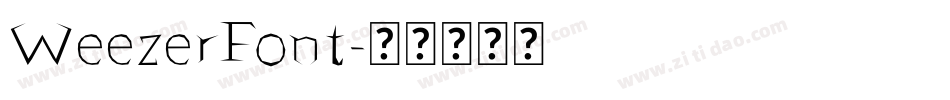 WeezerFont字体转换