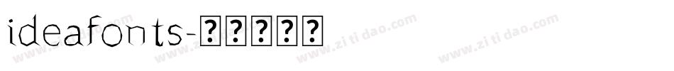 ideafonts字体转换