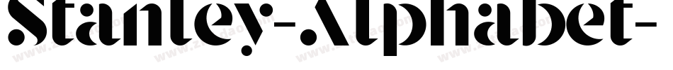 Stanley-Alphabet字体转换