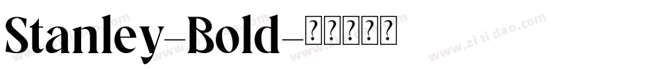 Stanley-Bold字体转换