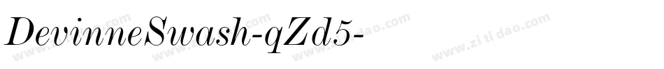 DevinneSwash-qZd5字体转换