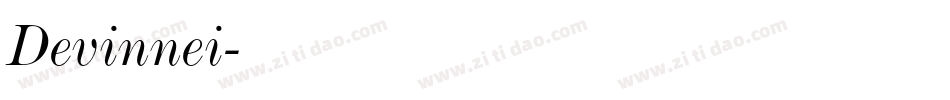 Devinnei字体转换