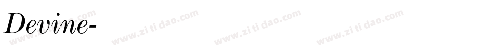 Devine字体转换