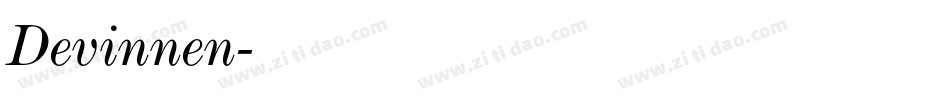 Devinnen字体转换