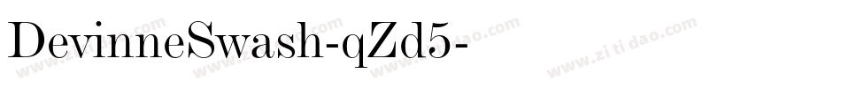 DevinneSwash-qZd5字体转换