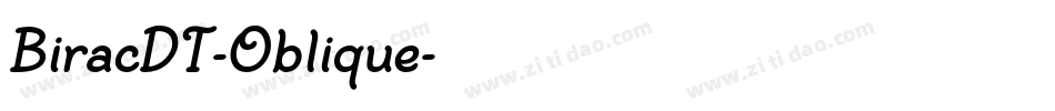 BiracDT-Oblique字体转换