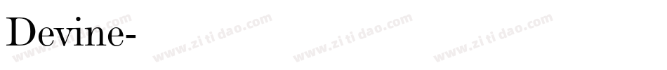 Devine字体转换