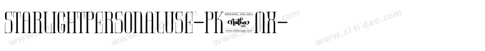 StarLightPersonalUse-PK3Mx字体转换