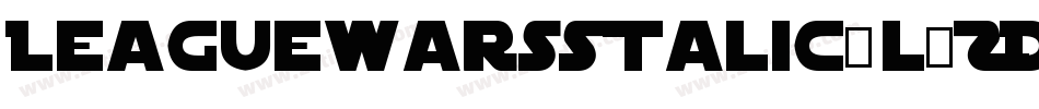 LeagueWarsItalic-l6ZD字体转换