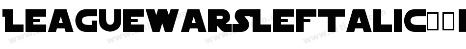 LeagueWarsLeftalic-1KP0字体转换
