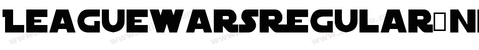 LeagueWarsRegular-nlxV字体转换