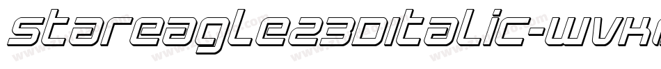 StarEagle23DItalic-WvKO字体转换