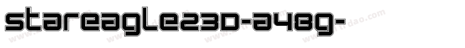 StarEagle23D-a48g字体转换 StarEagle23D-a48g字体转换
