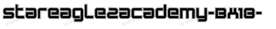 StarEagle2Academy-Bx18字体转换 StarEagle2Academy-Bx18字体转换