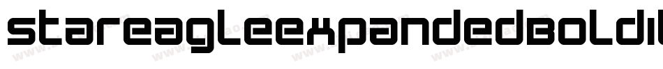 StarEagleExpandedBoldItalic-R6zV字体转换