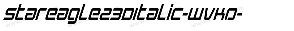 StarEagle23DItalic-WvKO字体转换