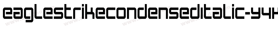 EagleStrikeCondensedItalic-Y4K2字体转换