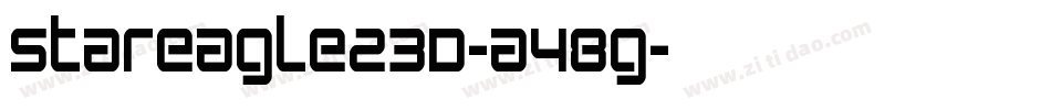StarEagle23D-a48g字体转换 StarEagle23D-a48g字体转换