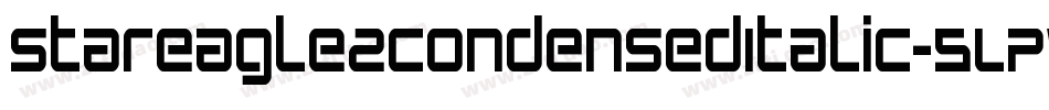StarEagle2CondensedItalic-5LPV字体转换