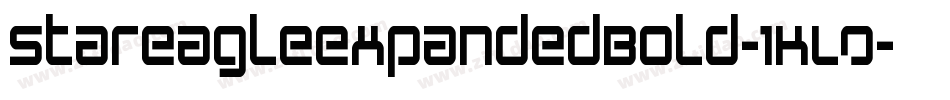 StarEagleExpandedBold-1KL0字体转换