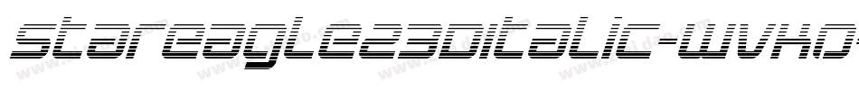 StarEagle23DItalic-WvKO字体转换