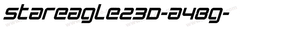 StarEagle23D-a48g字体转换 StarEagle23D-a48g字体转换