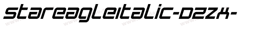 StarEagleItalic-DZzx字体转换 StarEagleItalic-DZzx字体转换