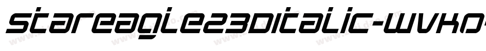 StarEagle23DItalic-WvKO字体转换