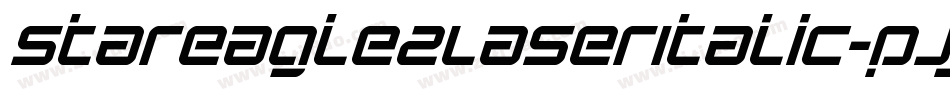 StarEagle2LaserItalic-pJjO字体转换