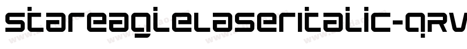 StarEagleLaserItalic-qRVd字体转换