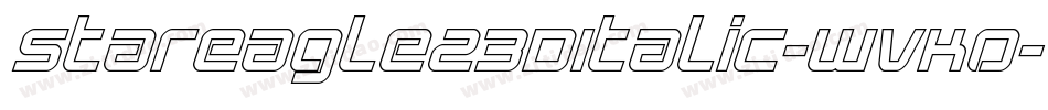 StarEagle23DItalic-WvKO字体转换