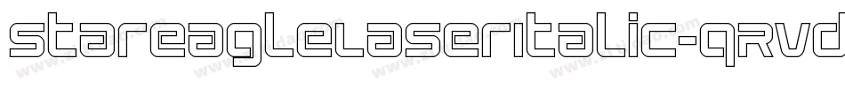 StarEagleLaserItalic-qRVd字体转换