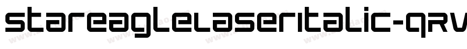 StarEagleLaserItalic-qRVd字体转换