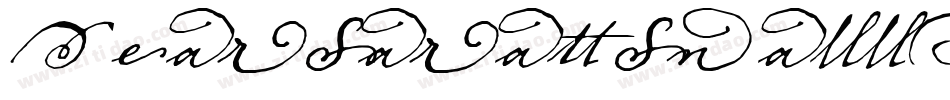 DearSarah-SmallCaps1字体转换