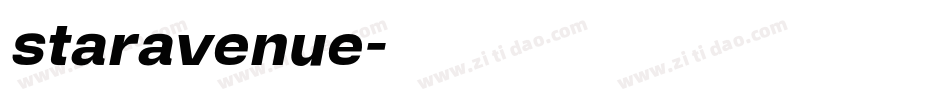 staravenue字体转换