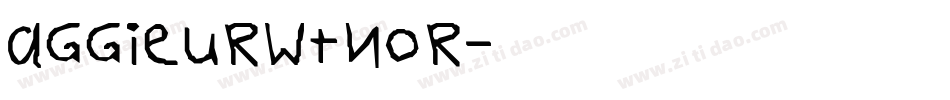 AggieURWTNor字体转换