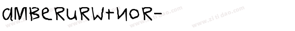 AmberURWTNor字体转换