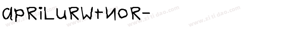 AprilURWTNor字体转换