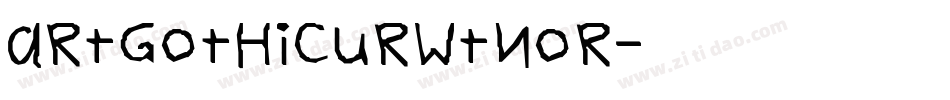 ArtGothicURWTNor字体转换