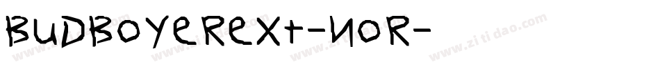 BudboyerExt-Nor字体转换