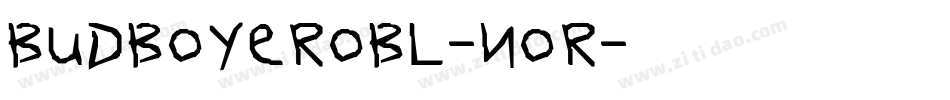 BudboyerObl-Nor字体转换