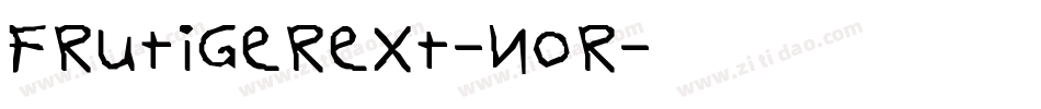 FrutigerExt-Nor字体转换