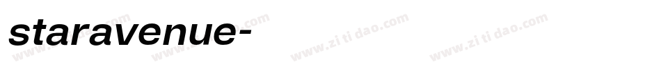 staravenue字体转换
